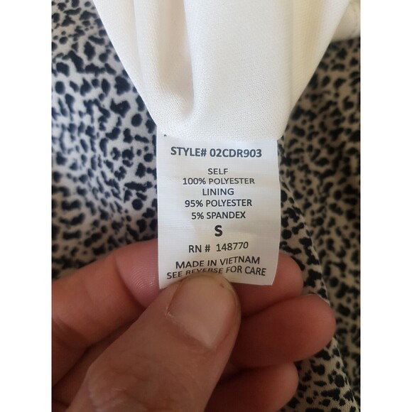 Sienna Sky Womens Dress Small Midi Leopard Animal Travel Mob Wife Bohemian Boho - Picture 11 of 13